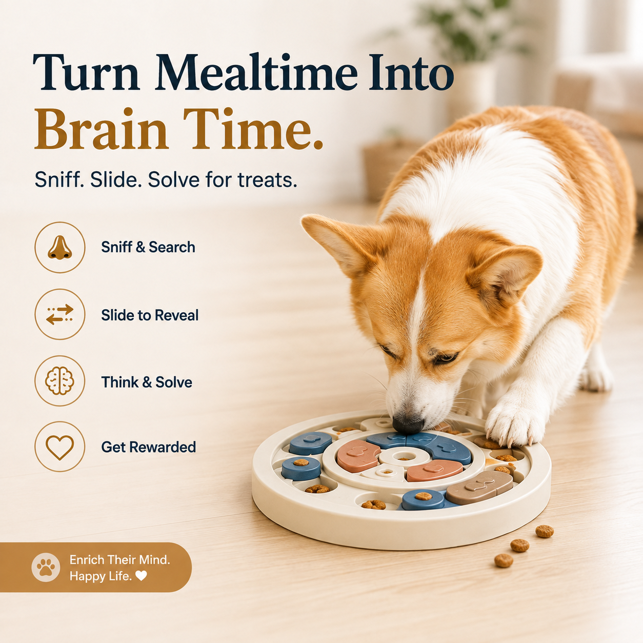 Sorelvina® Interactive Puzzle Feeder Toy