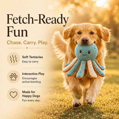 Sorelvina® Interactive Plush Octopus Toy