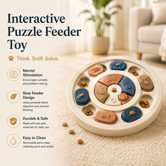 Sorelvina® Interactive Puzzle Feeder Toy