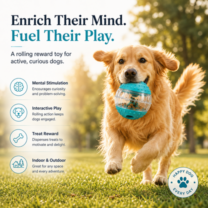 Sorelvina® Interactive Treat Dispensing Dog Ball