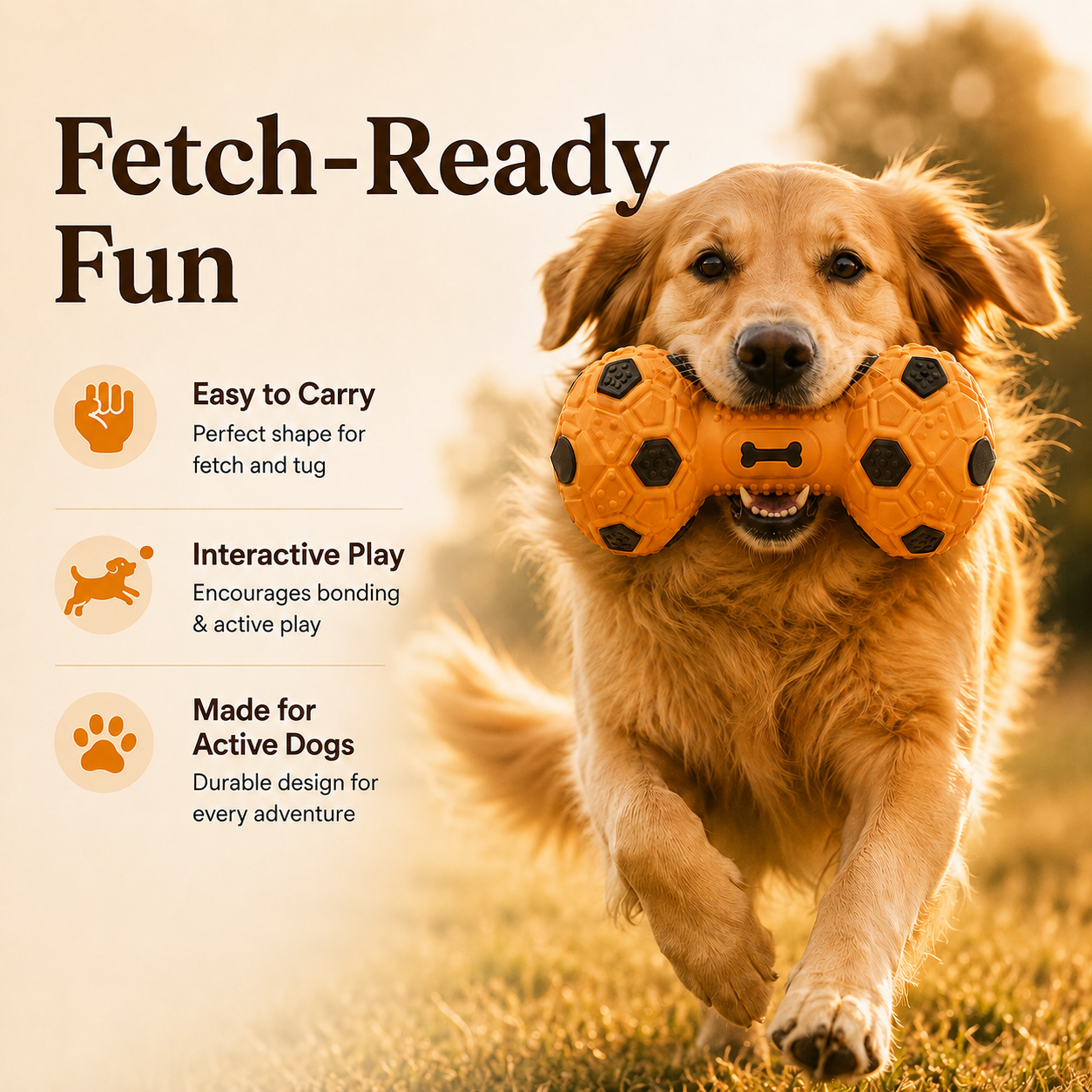 Sorelvina® Interactive Dumbbell Dog Toy