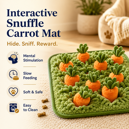 Sorelvina® Interactive Carrot Snuffle Mat for Dogs