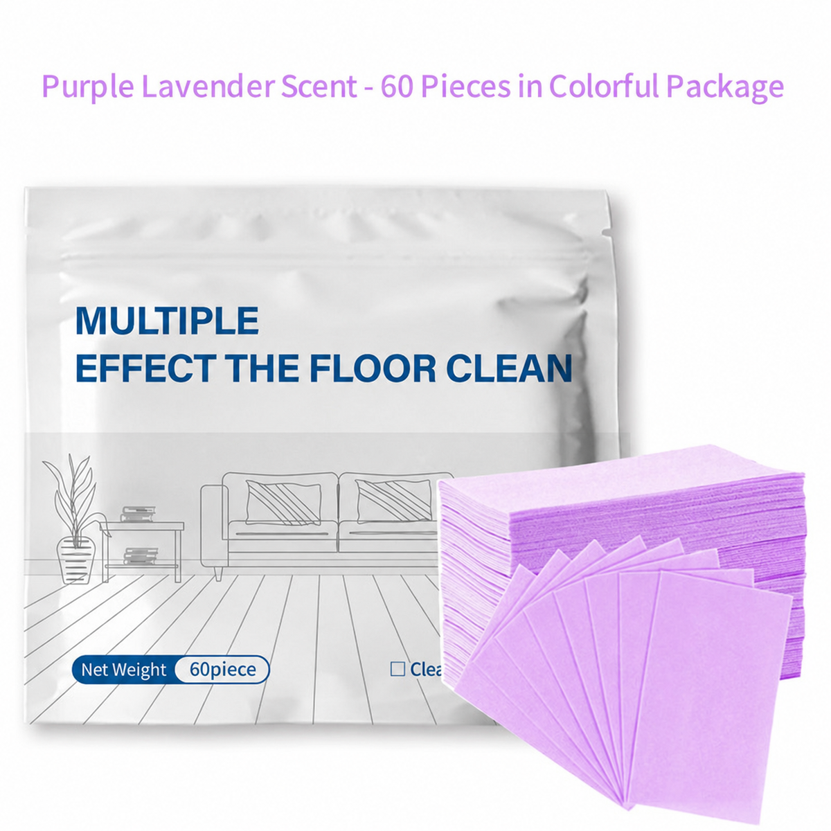 60 Floor Cleaning Sheets – Fresh Scent