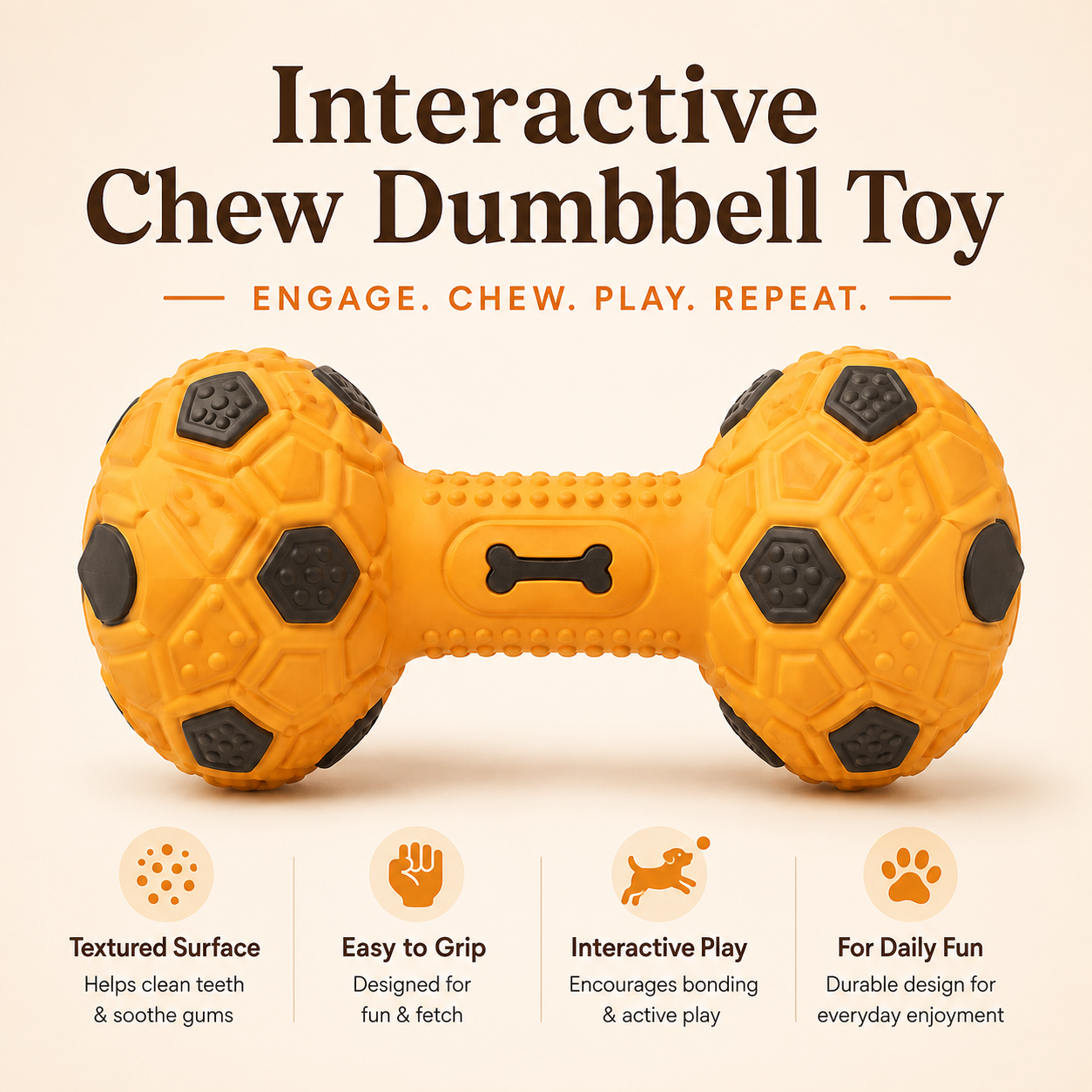 Sorelvina® Interactive Dumbbell Dog Toy