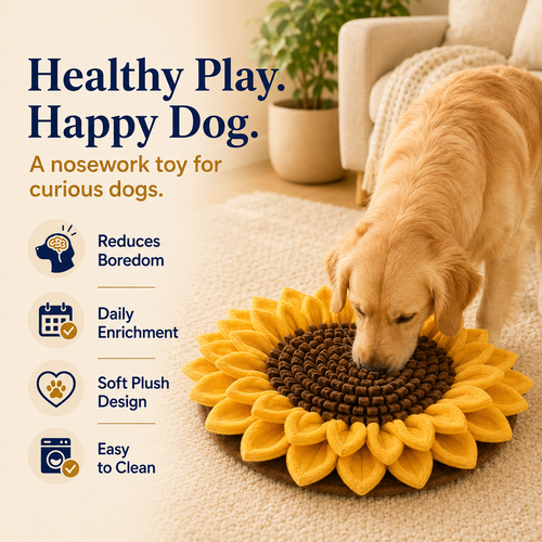 Sorelvina® Sunflower Snuffle Mat for Dogs