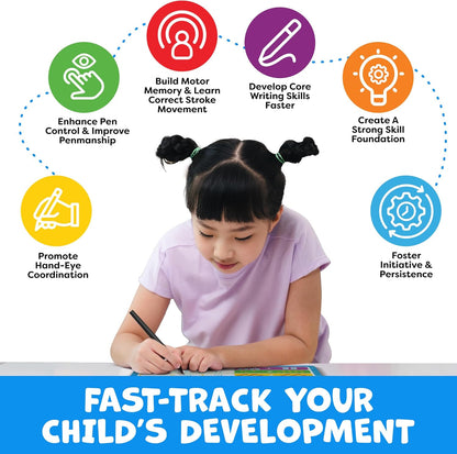 Sorelvina TraceJoy™ Reusable Handwriting Book Set