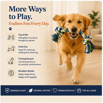 Sorelvina® Heavy-Duty Rope Tug Toy for Dogs